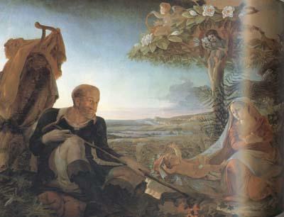 Philipp Otto Runge Rest on the Flight into Egypt (mk10) France oil painting art